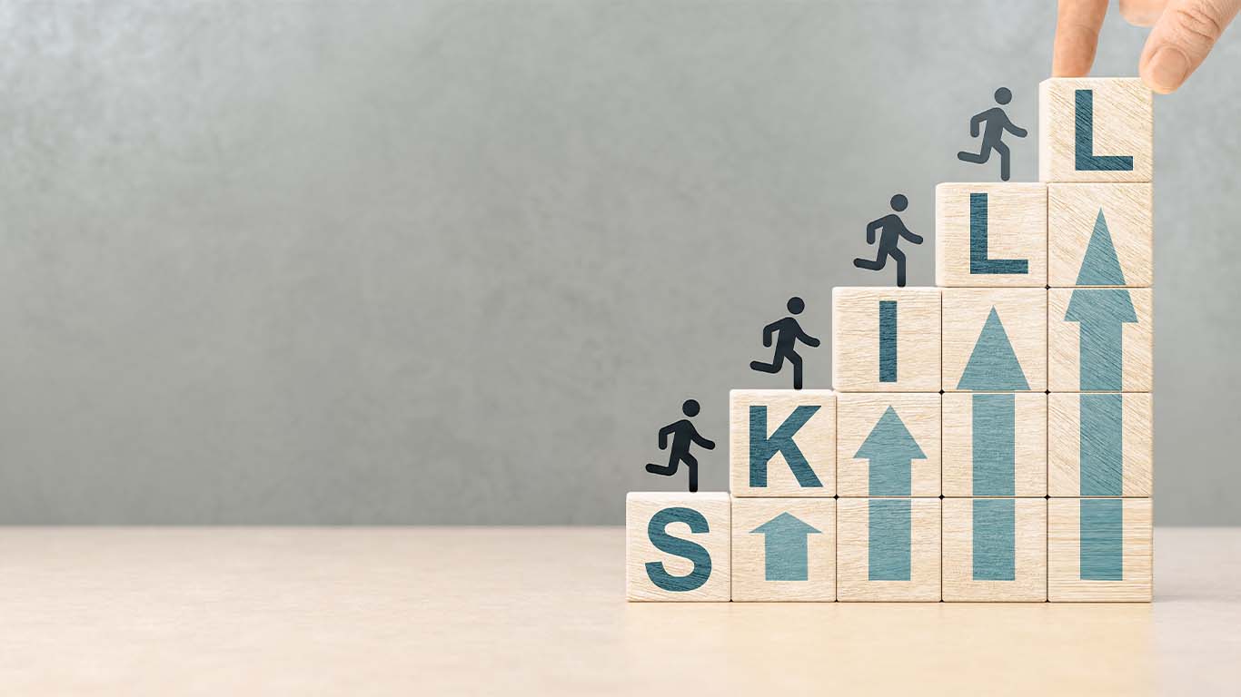 スキルが上がっていく様子