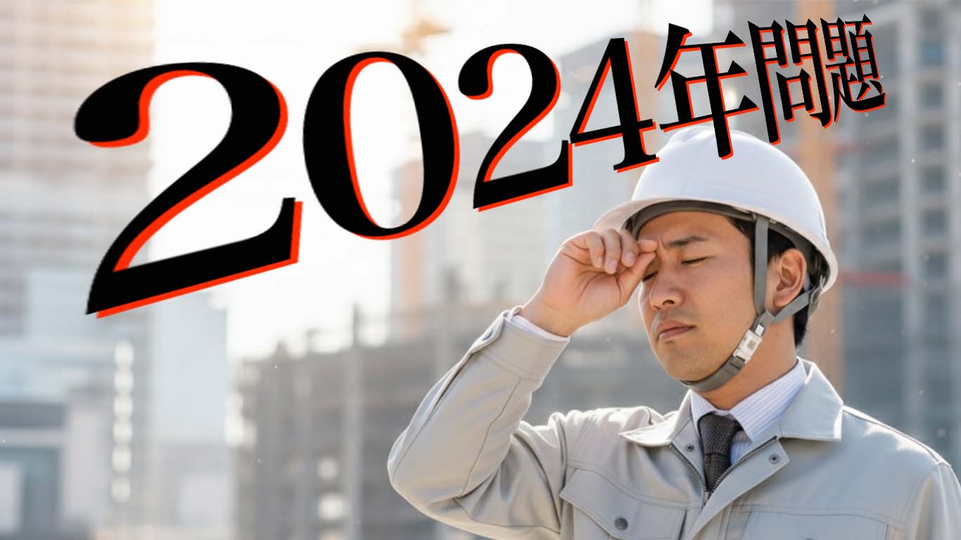2024年問題に頭を悩ませる施工管理