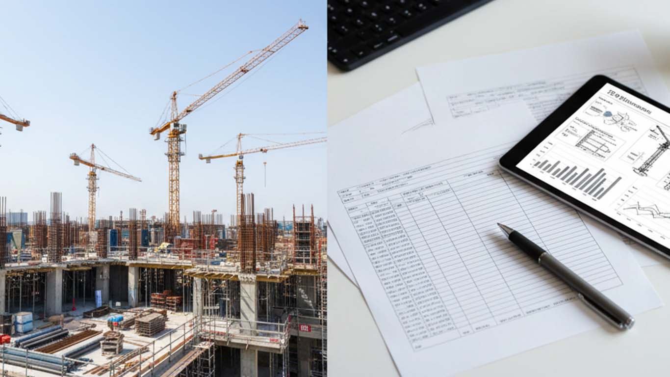 工事監督支援業務の現場と書類仕事の画像