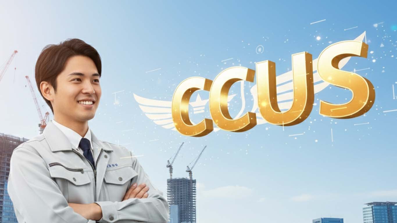 施工管理の男性が「CCSU」で明るい未来を感じている