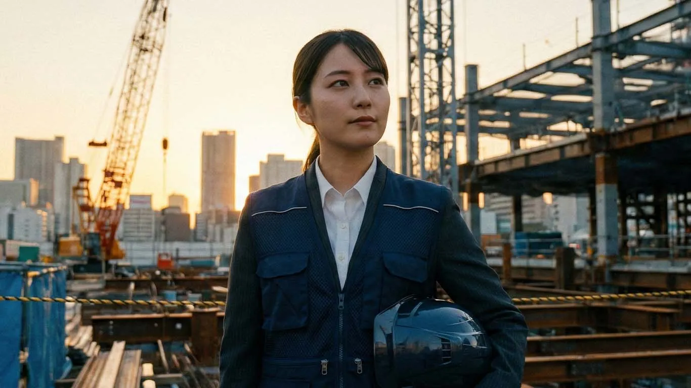 故郷を懐かしむ技術者の女性