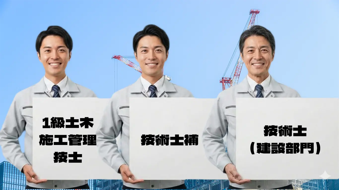 年齢が上がるごとに資格をステップアップする施工管理の男性