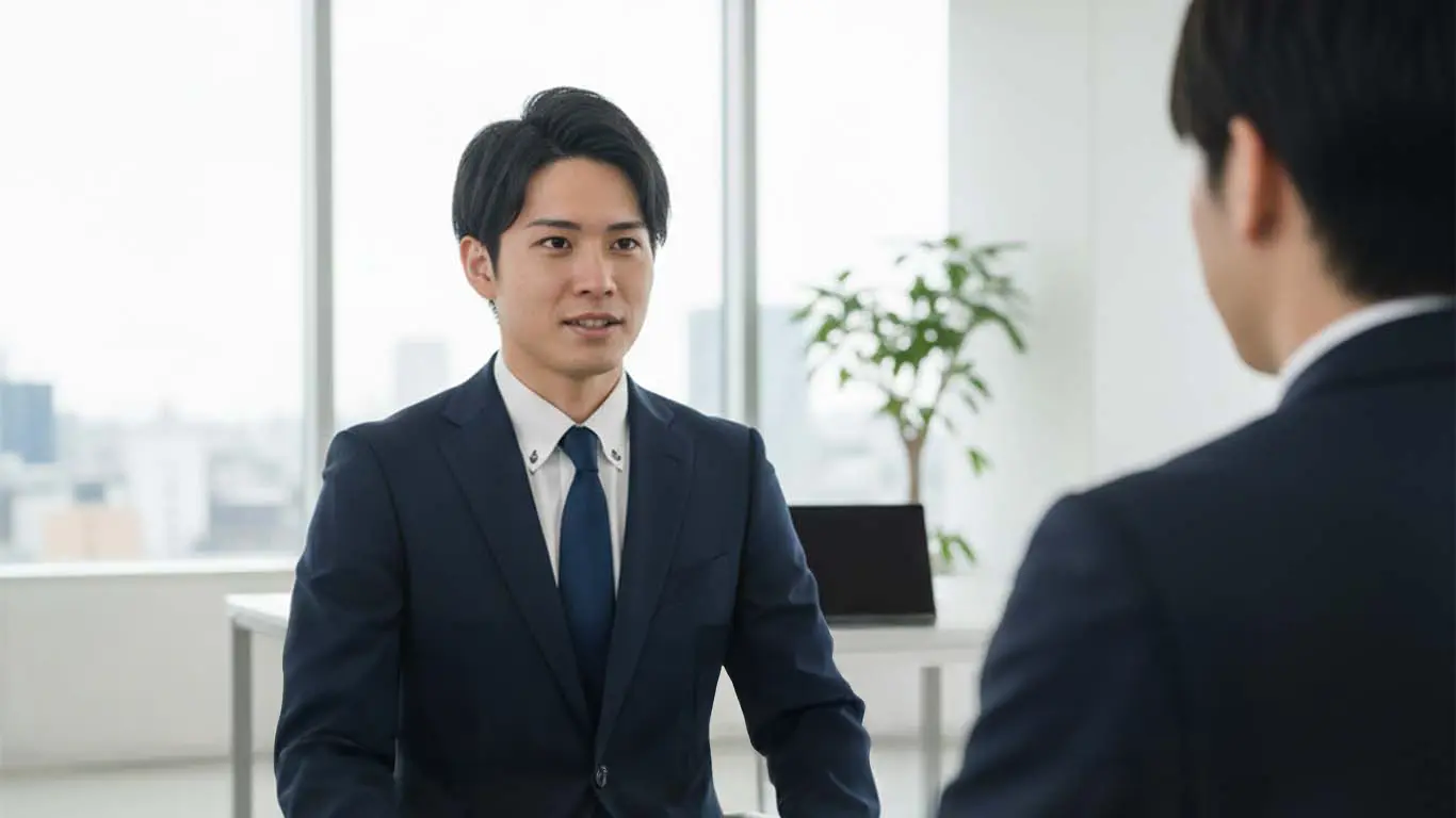 技術士試験の口頭試験を受ける施工管理