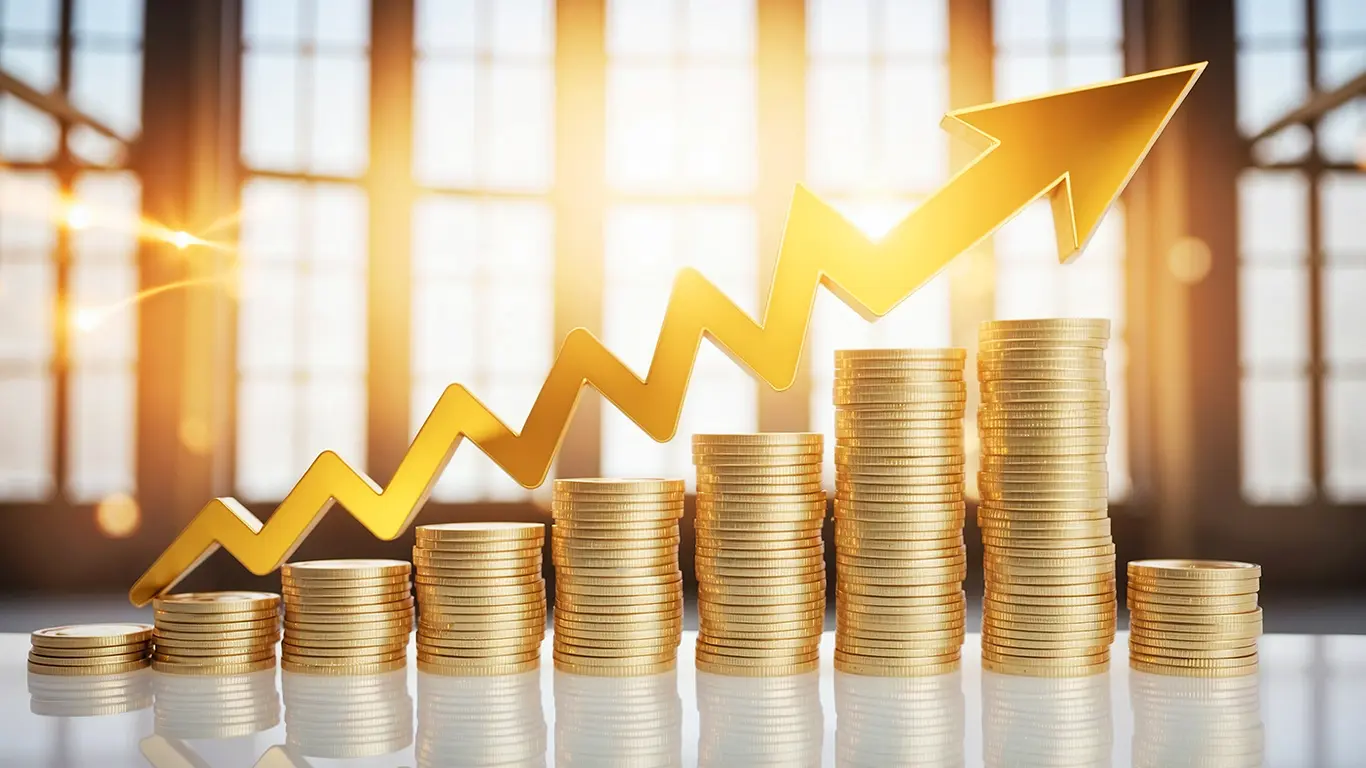 賃金が年々上がっていく様子