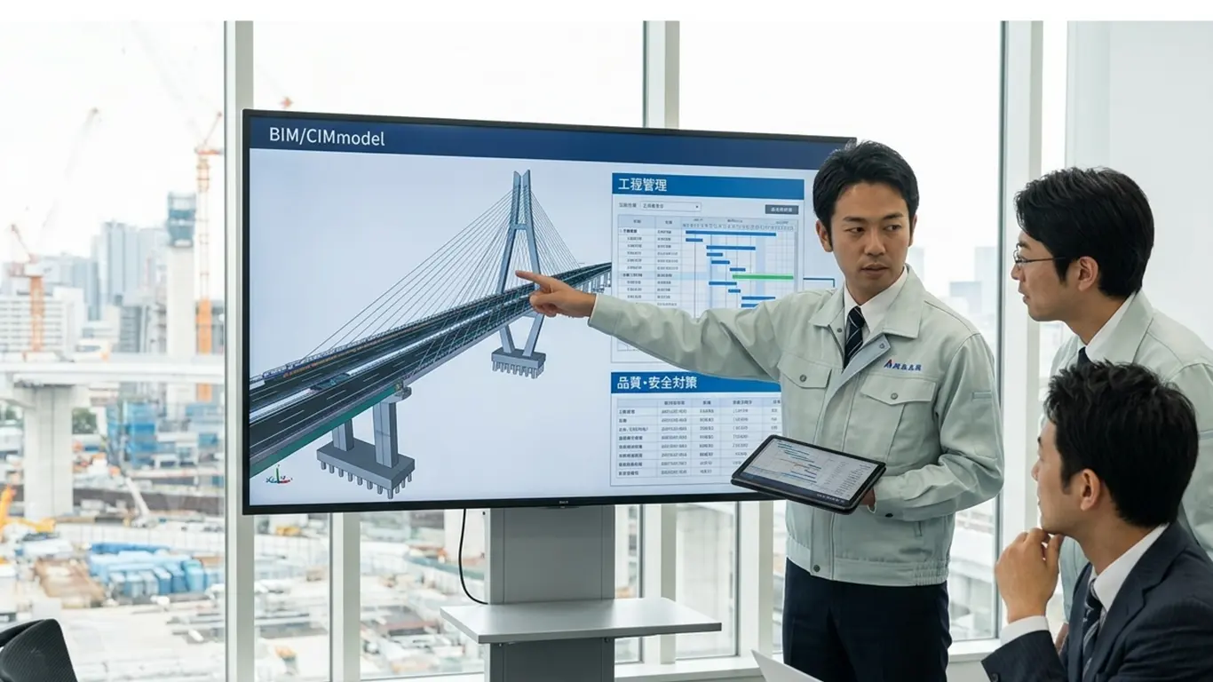 現場で、適正があることをアピールする施工管理