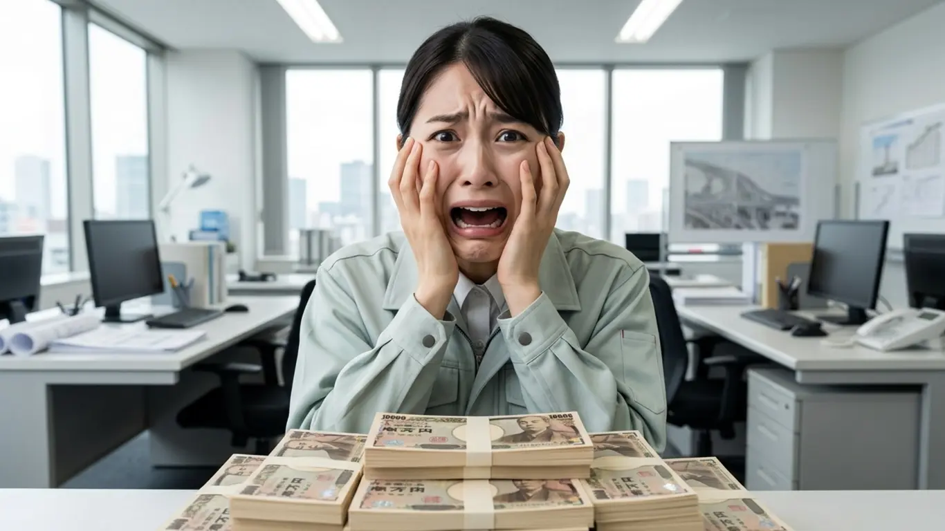 お金を積まれても、過酷な環境に驚いている施工管理