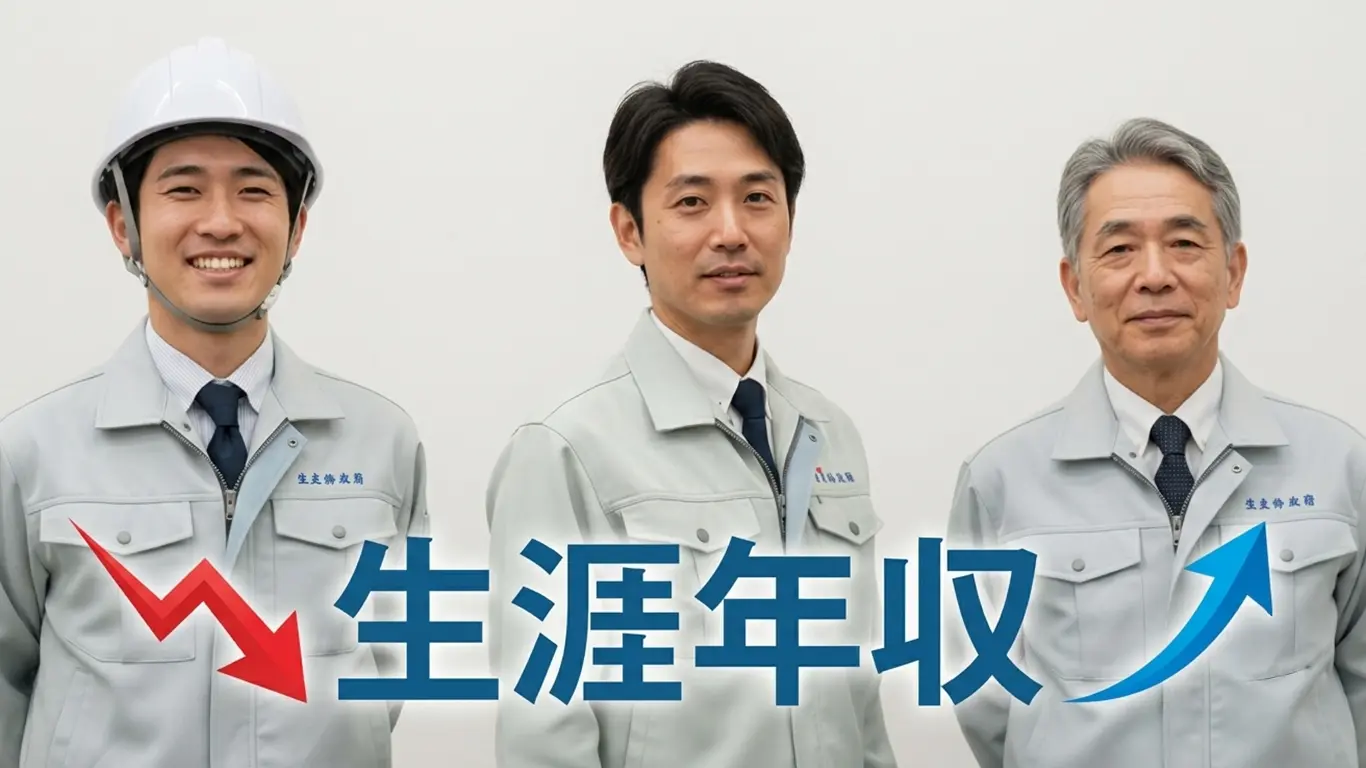 生涯年収が上がるか下がるか働き方で変わる施工管理