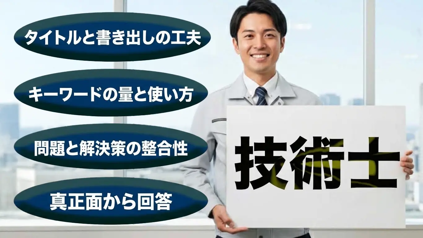 技術士試験の論文の書き方のポイント