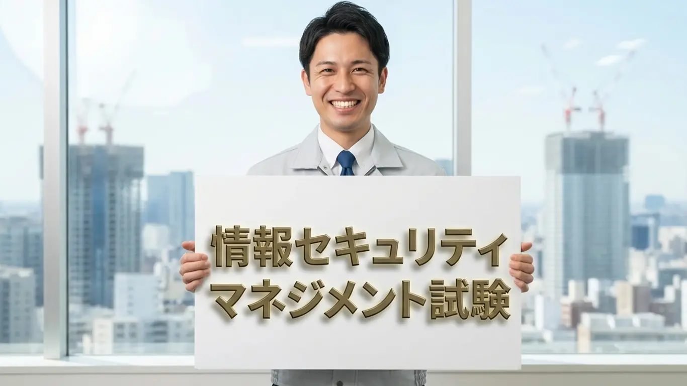情報セキュリティマネジメント試験の資格をとって笑顔の技術士