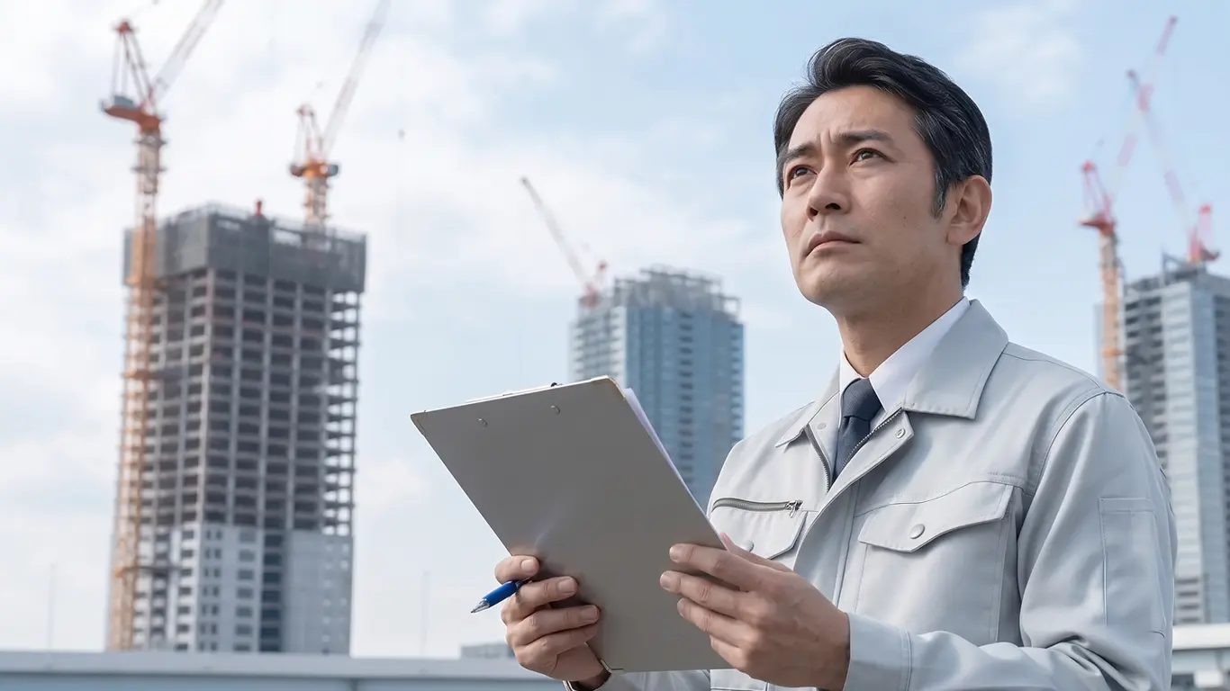 5年後を心配する40代の1級土木施工管理技士