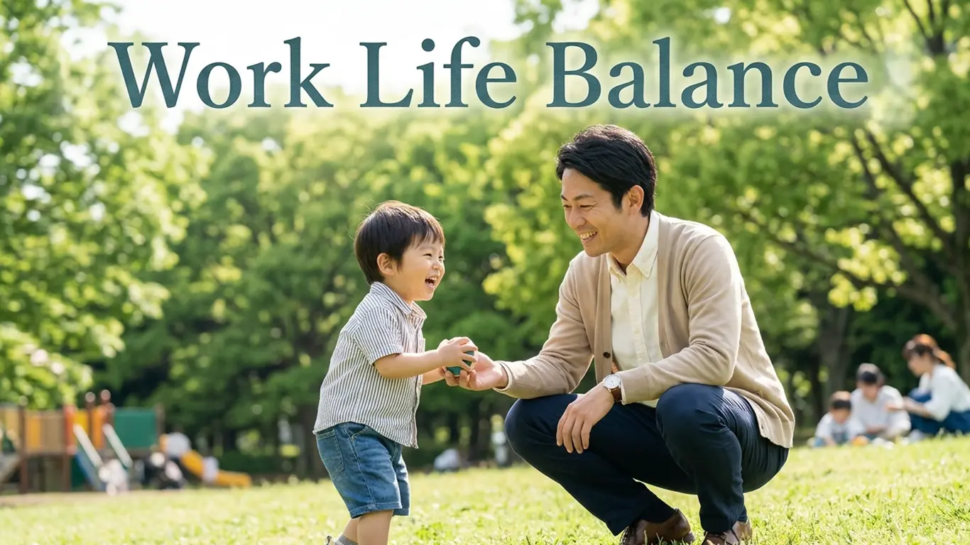 公園で子供と遊ぶ『Work Life Balance』が充実した施工管理
