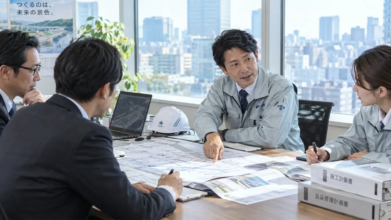 現場で鍛え上げられた高度な対人調整力と専門知識を感じさせる施工管理