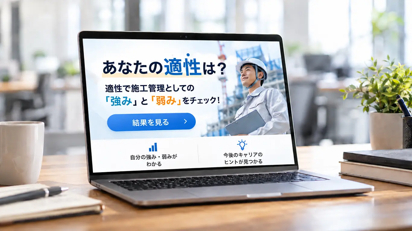 施工管理としての『強み』と『弱み』をチェックできるWebページ