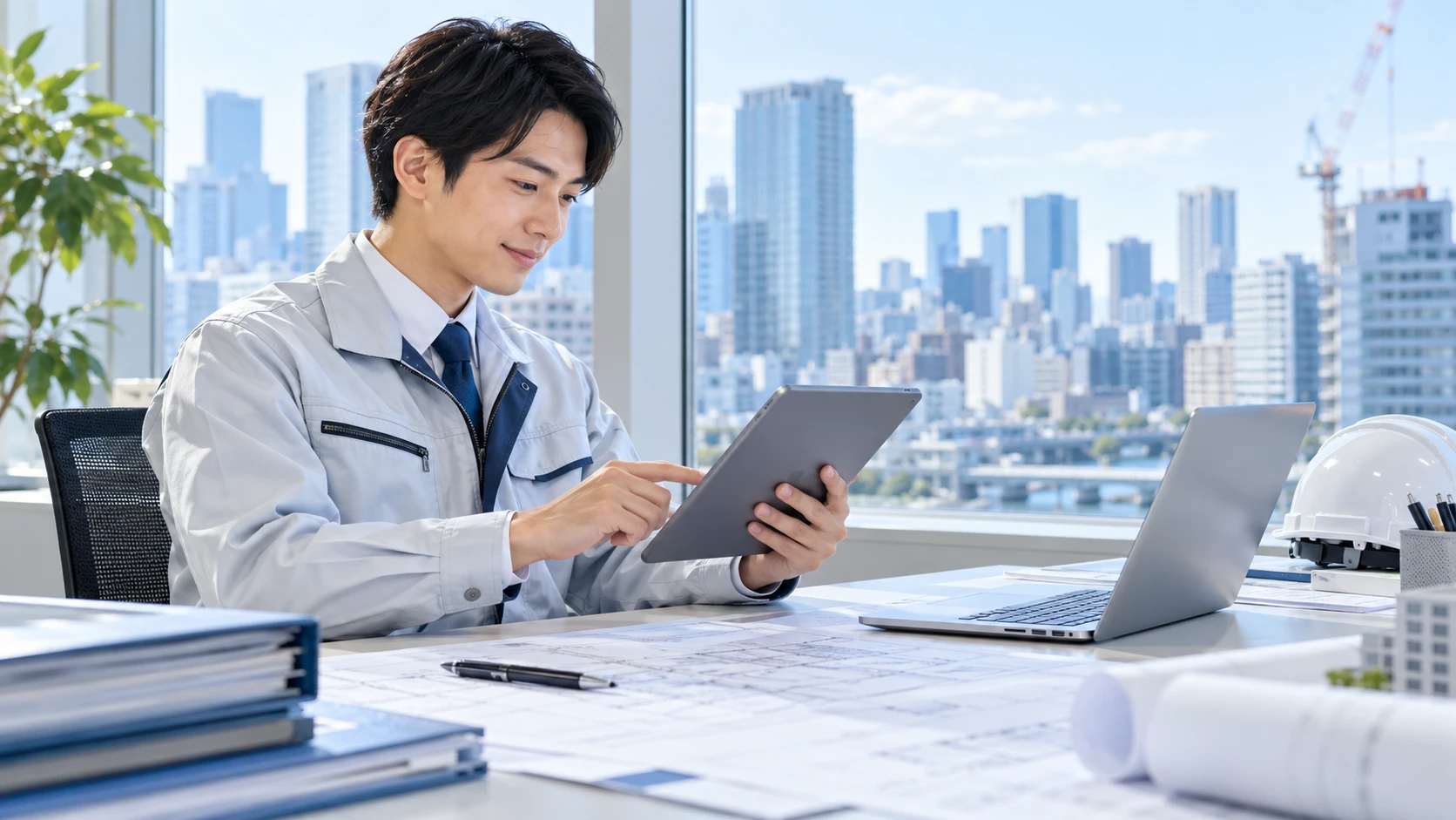 オフィスで実務業務と資格試験の用語が繋がりすっきりする施工管理